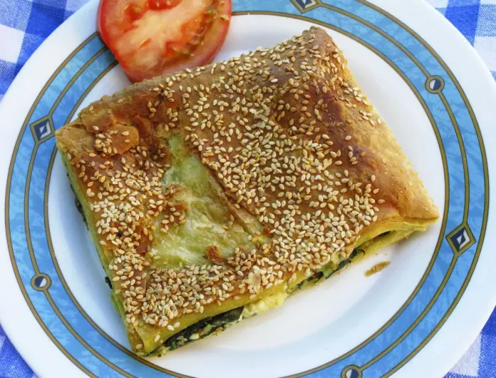 Framed Print : Greek Cuisine. Spanokopita. Spinach and Cheese Pie Framed Print : Greek Cuisine. Spanokopita. Spinach and Cheese Pie