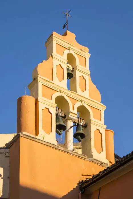 Framed Print : Greek Orthodox bell tower, Corfu Town, Corfu, Ionian Islands, Greece