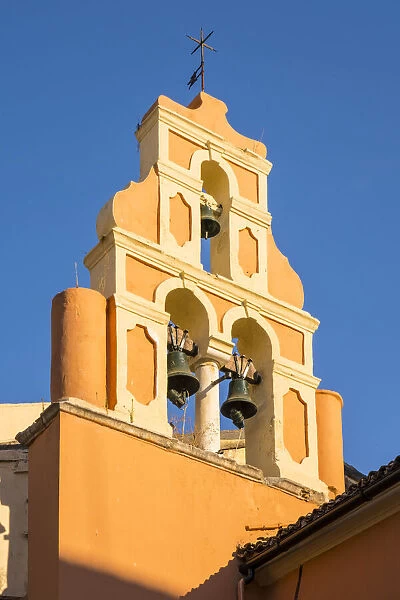 Greek Orthodox bell tower, Corfu Town, Corfu, Ionian Islands, Greece