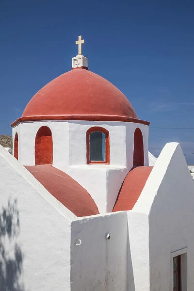 Greek Orthodox chapel, Ano Mera, Mykonos, Cyclade Islands, Greece