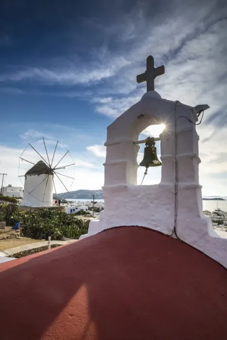 Framed Print : Greek orthodox chapel, Chora (Mykonos Town), Mykonos, Cyclades Islands, Greece