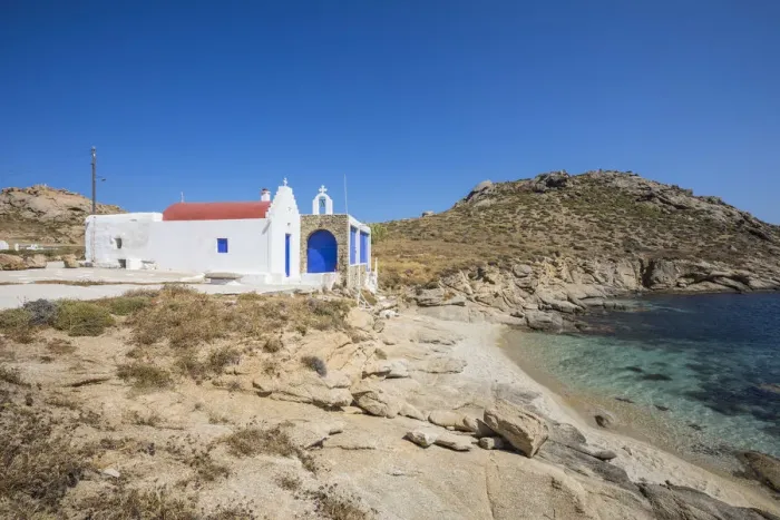 Framed Print : Greek Orthodox chapel, Kalafati Beach, Mykonos, Cyclade Islands, Greece Framed Print : Greek Orthodox chapel, Kalafati Beach, Mykonos, Cyclade Islands, Greece