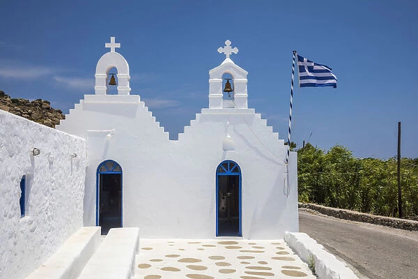 Greek Orthodox chapel, Mykonos, Cyclade Islands, Greece