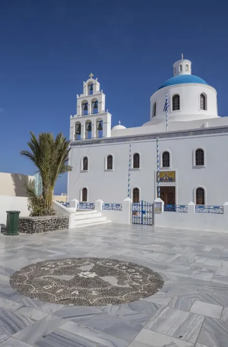 Framed Print : Greek Orthodox church, Oia, Santorini (Thira), Cyclades Islands, Greece Framed Print : Greek Orthodox church, Oia, Santorini (Thira), Cyclades Islands, Greece