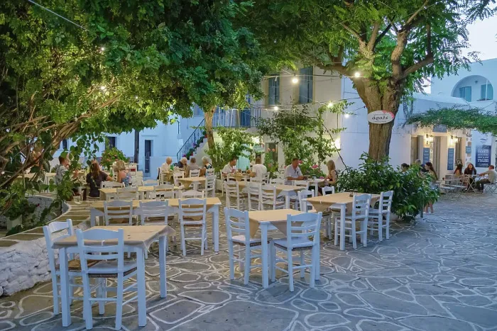 Framed Print : Greek tavern, Chora, Folegandros Island, Cyclades Islands, Greece Framed Print : Greek tavern, Chora, Folegandros Island, Cyclades Islands, Greece