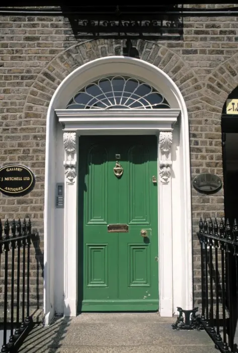 Framed Print : Green door, Merrion Square, Dublin, Ireland Framed Print : Green door, Merrion Square, Dublin, Ireland