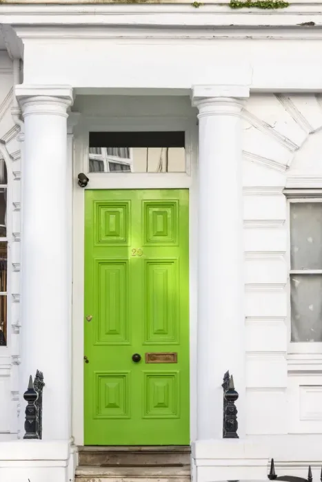 Framed Print : Green door, Notting Hill, London, England, UK Framed Print : Green door, Notting Hill, London, England, UK