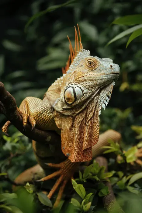 Framed Print : Green Iguana (Iguana iguana), Alajuela Province, Costa Rica, Central America