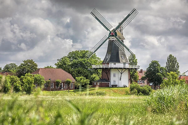 Green Mill, Greetsiel, East Frisia, Lower Saxony, Germany
