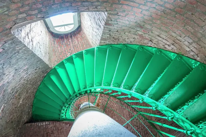 Framed Print : Green stairs in the Darsser Ort lighthouse, Mecklenburg-Western Pomerania, Baltic Sea, North Germany, Germany Framed Print : Green stairs in the Darsser Ort lighthouse, Mecklenburg-Western Pomerania, Baltic Sea, North Germany, Germany