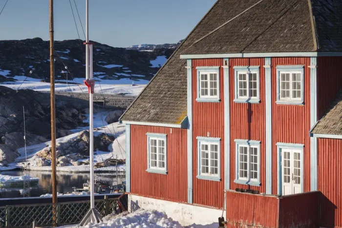 Framed Print : Greenland, Disko Bay, Ilulissat, Emanuel A. Petersen Art Museum, exterior Framed Print : Greenland, Disko Bay, Ilulissat, Emanuel A. Petersen Art Museum, exterior