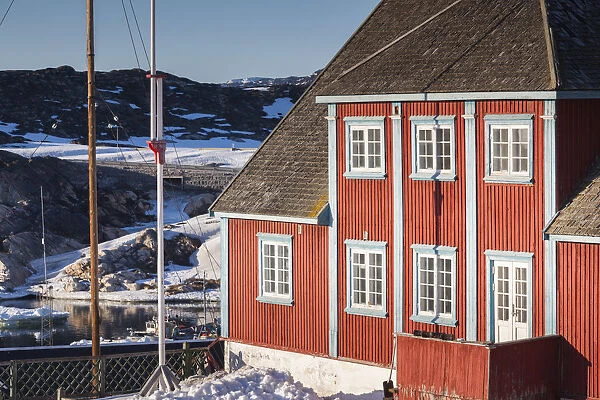 Greenland, Disko Bay, Ilulissat, Emanuel A. Petersen Art Museum, exterior