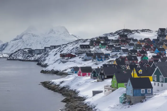 Framed Print : Greenland, Nuuk, city skyline with Sermitsiaq Mountain Framed Print : Greenland, Nuuk, city skyline with Sermitsiaq Mountain
