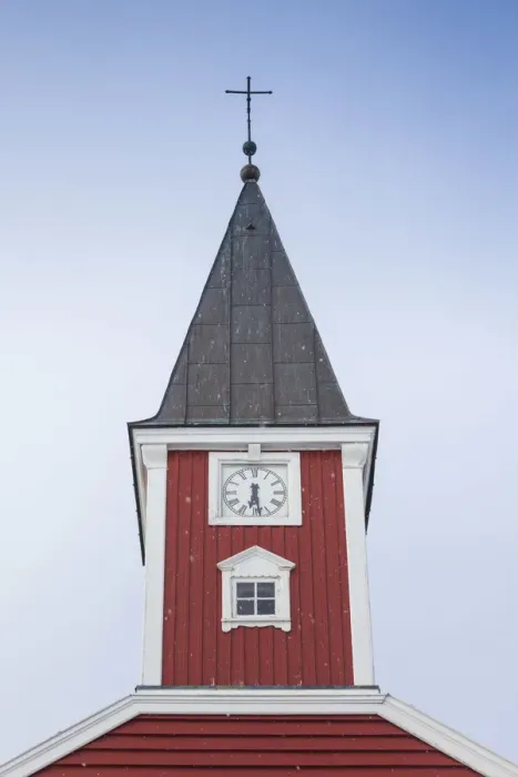 Framed Print : Greenland, Nuuk, Frelsers Kirche church