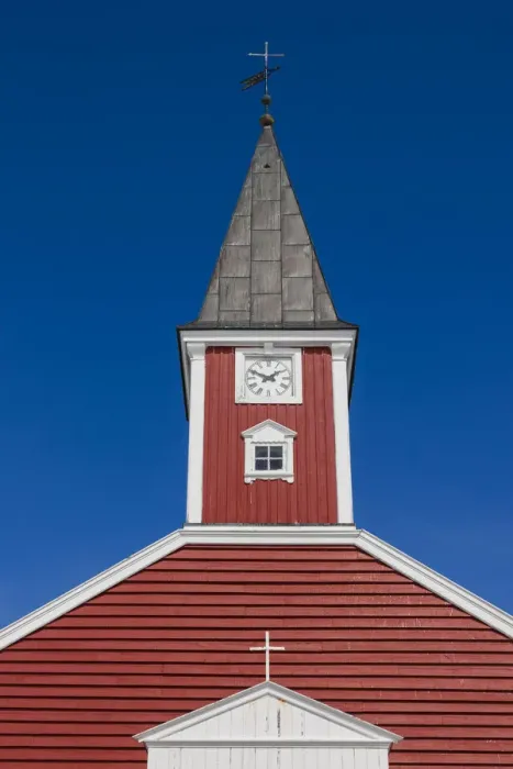 Framed Print : Greenland, Nuuk, Frelsers Kirche church Framed Print : Greenland, Nuuk, Frelsers Kirche church