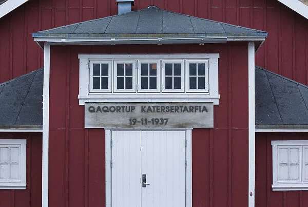 Greenland, Qaqortoq, entrance to village hall