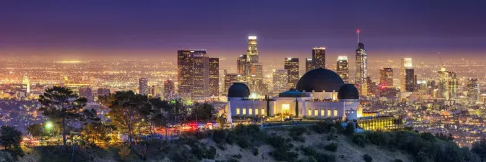 Framed Print : Griffith Observatory & Los Angeles Skyline at Night, California, USA Framed Print : Griffith Observatory & Los Angeles Skyline at Night, California, USA