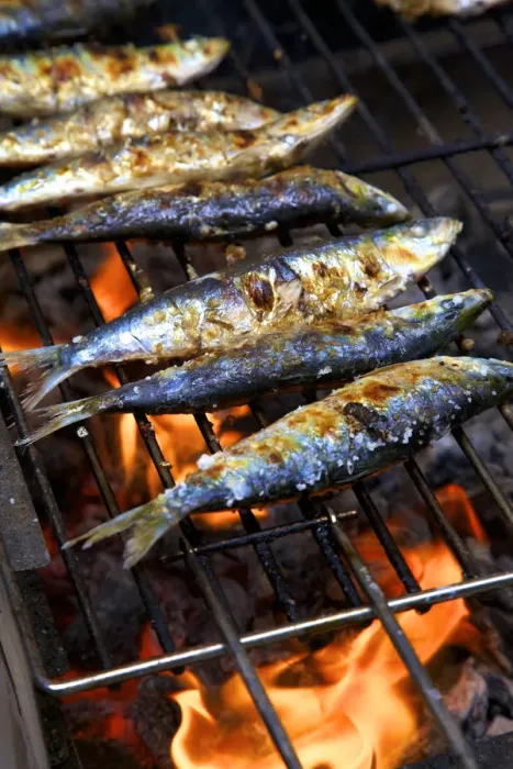 Framed Print : Grilled Sardines, Lisbon, Portugal