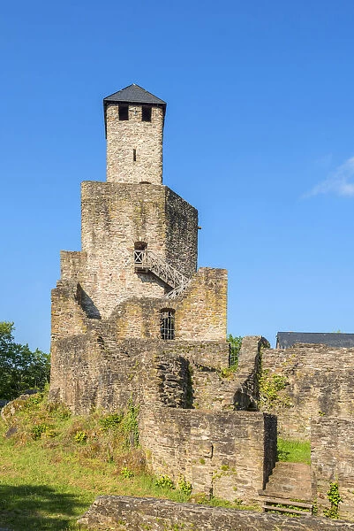 Grimburg castle near Kell am See, Hunsruck, Rhineland-Palatinate, Germany