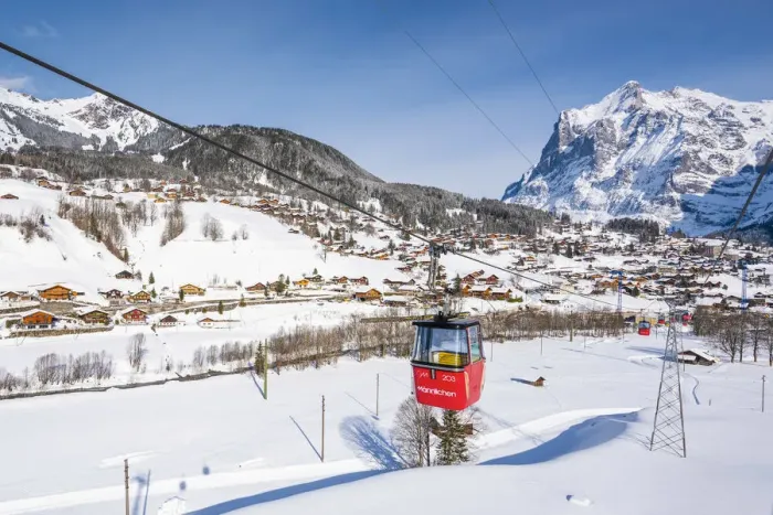 Framed Print : Grindelwald, Berner Oberland, canton of Bern, Switzerland. Cable car to Mannlichen Framed Print : Grindelwald, Berner Oberland, canton of Bern, Switzerland. Cable car to Mannlichen