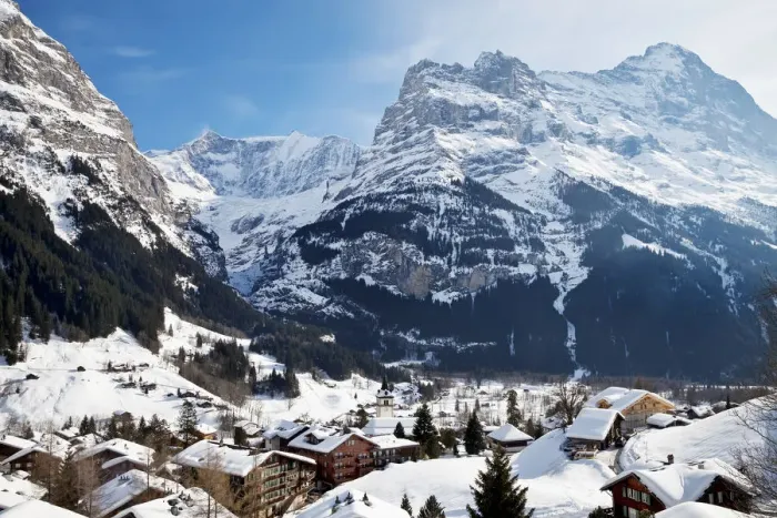 Framed Print : Grindelwald, and Eiger, Jungfrau region, Bernese Oberland, Swiss Alps, Switzerland