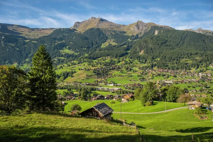 Framed Print : Grindelwald looking north, Berner Oberland, Switzerland Framed Print : Grindelwald looking north, Berner Oberland, Switzerland