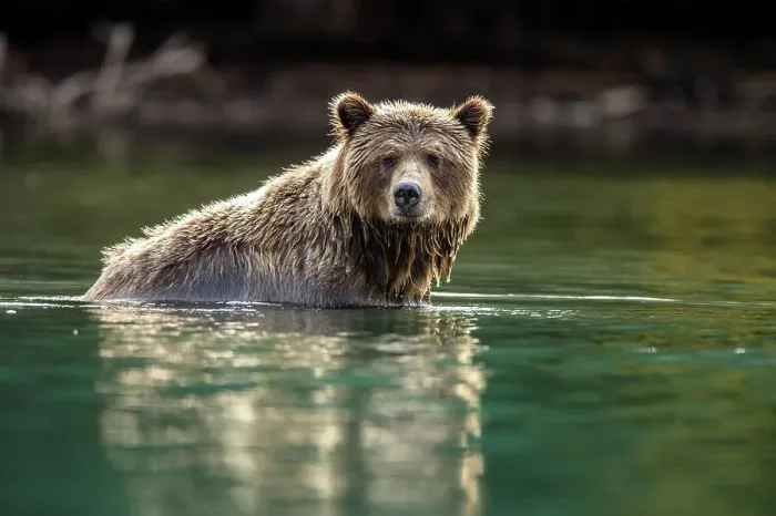 Framed Print : Grizzly bear (Ursus arctos)- Hunting for sockeye salmon in the Chilko River, Chilcotin Wilderness, BC Interior, Canada Framed Print : Grizzly bear (Ursus arctos)- Hunting for sockeye salmon in the Chilko River, Chilcotin Wilderness, BC Interior, Canada