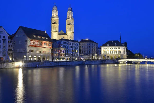 Grossmunster, cathedral, Zurich, Switzerland, Europe