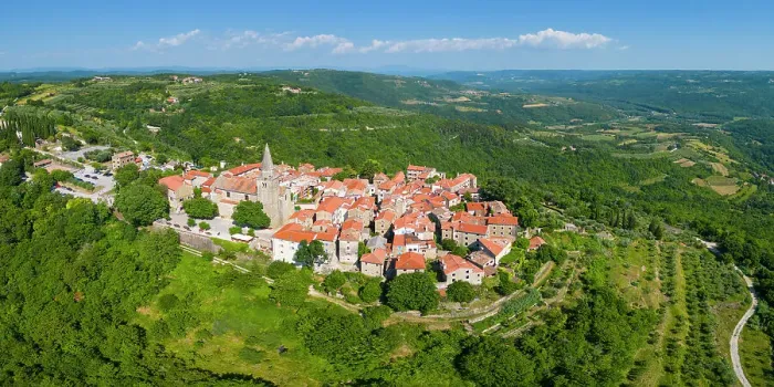 Framed Print : Groznjan, Istria, Croatia