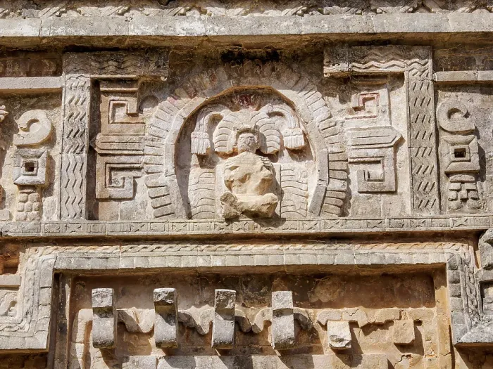 Framed Print : Grupo de las Monjas, detailed view, Chichen Itza, Yucatan State, Mexico Framed Print : Grupo de las Monjas, detailed view, Chichen Itza, Yucatan State, Mexico