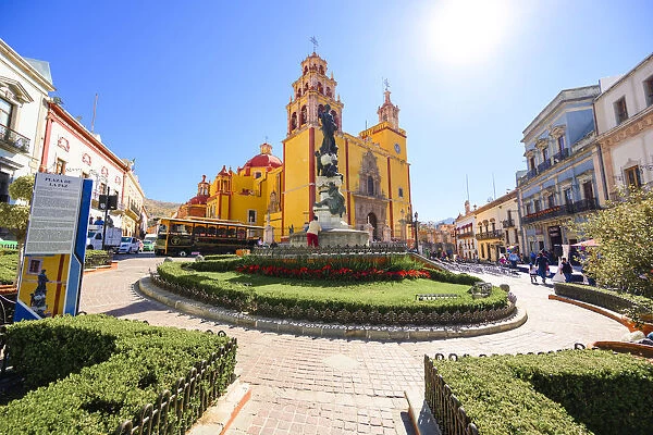 Guanajuato city, Guanajuato state, Mexico. Basailica Colegiata de Nuestra Senora de