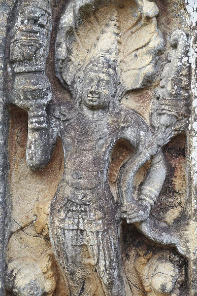 Guardstone at Hatadage, Quadrangle, Polonnaruwa (UNESCO World Heritage Site), North