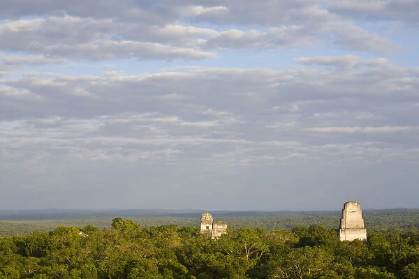 Guatemala, El Peten, Tikal, View from Temple 1V