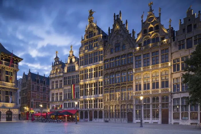 Framed Print : Guild house in Main Market Square, Antwerp, Flanders, Belgium Framed Print : Guild house in Main Market Square, Antwerp, Flanders, Belgium