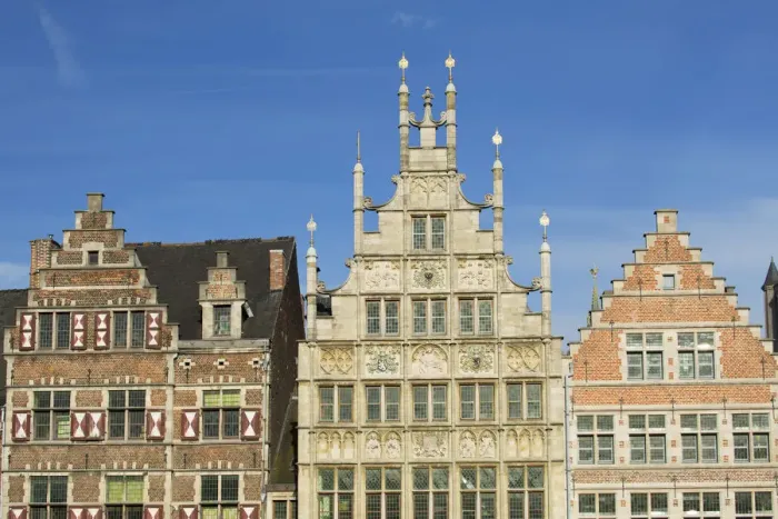 Framed Print : Guild houses in historic centre, Ghent, Flanders, Belgium Framed Print : Guild houses in historic centre, Ghent, Flanders, Belgium