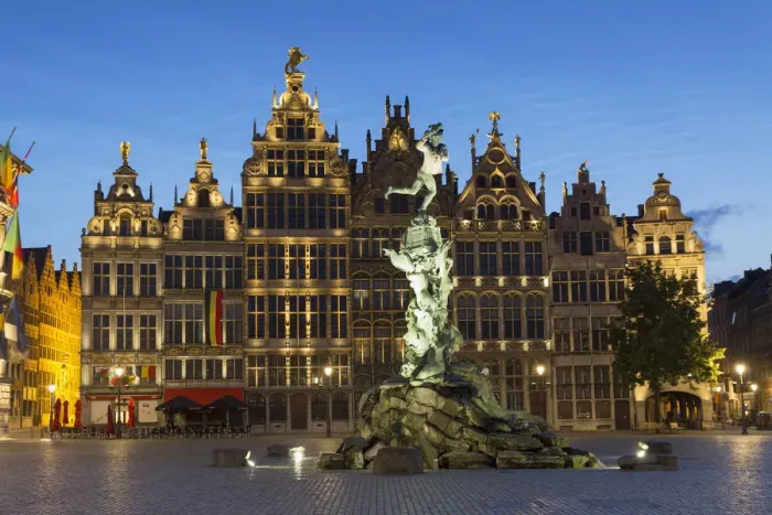 Framed Print : Guild houses in Main Market Square, Antwerp, Flanders, Belgium Framed Print : Guild houses in Main Market Square, Antwerp, Flanders, Belgium