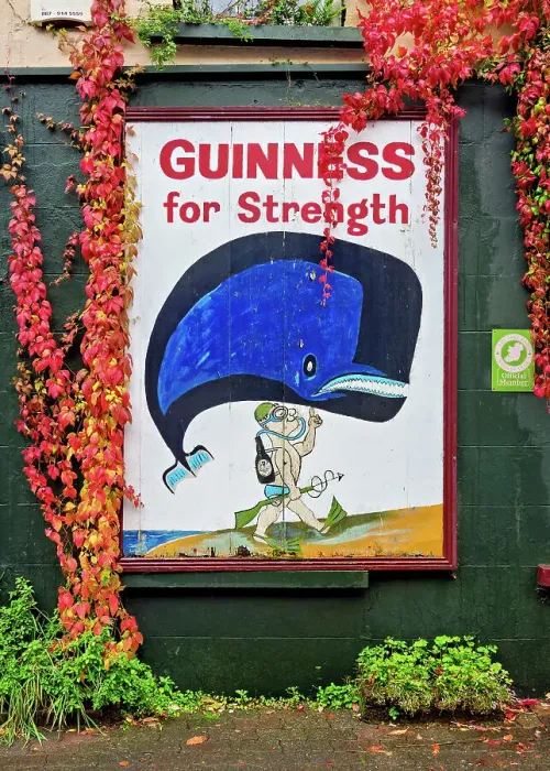 Framed Print : Guinness for strength Advert, Kinsale, County Cork, Ireland Framed Print : Guinness for strength Advert, Kinsale, County Cork, Ireland