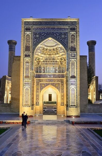 Gur-e-Amir mausoleum of the Asian conqueror Timur (also known as Tamerlane, 1336-1405)