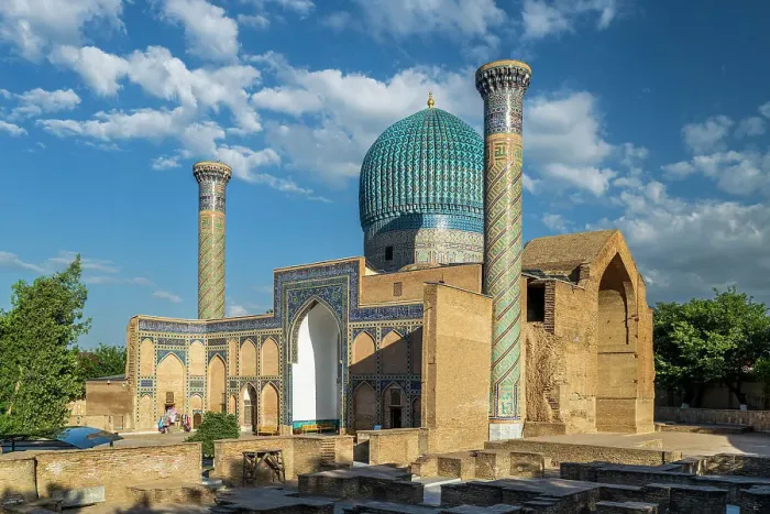 Framed Print : Gur-e-Amir mausoleum, Samarkand, Uzbekistan Framed Print : Gur-e-Amir mausoleum, Samarkand, Uzbekistan