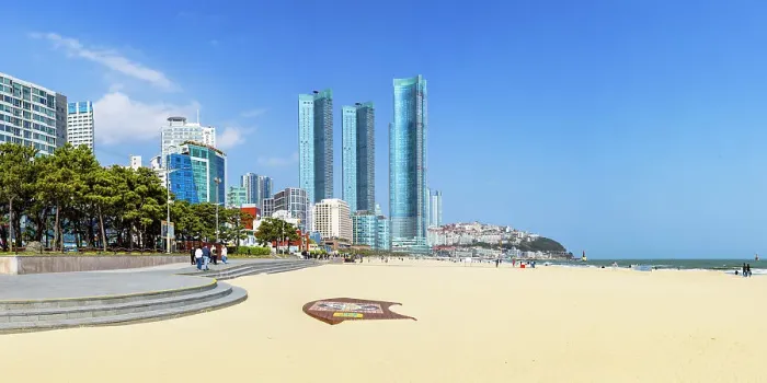 Framed Print : Haeundae beach, Busan, South Korea Framed Print : Haeundae beach, Busan, South Korea