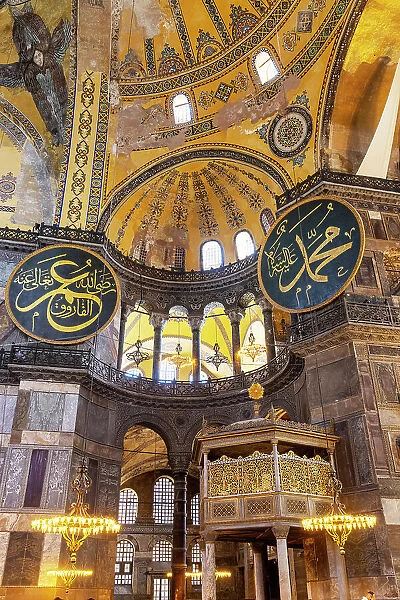 Hagia Sofia (Byzantine basilica and UNESCO World Heritage Site), Sultanahmet, Istanbul, Turkey