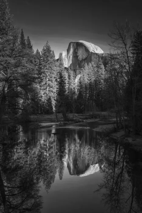 Framed Print : Half Dome Reflecting in Merced River, Yosemite National Park, California, USA Framed Print : Half Dome Reflecting in Merced River, Yosemite National Park, California, USA