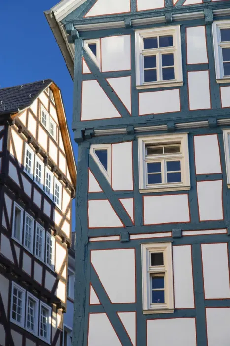 Framed Print : Half-timbered building, Marburg, Hesse, Germany Framed Print : Half-timbered building, Marburg, Hesse, Germany