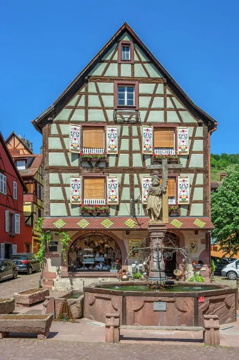 Framed Print : Half-timbered houses at Kaysersberg, Haut-Rhin, Alsace, Alsace-Champagne-Ardenne-Lorraine, Grand Est, France Framed Print : Half-timbered houses at Kaysersberg, Haut-Rhin, Alsace, Alsace-Champagne-Ardenne-Lorraine, Grand Est, France