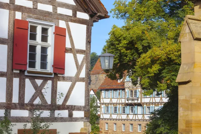 Framed Print : Half Timbered Houses in the Medieval Cistercian monastery (Kloster Maulbronn) listed Framed Print : Half Timbered Houses in the Medieval Cistercian monastery (Kloster Maulbronn) listed