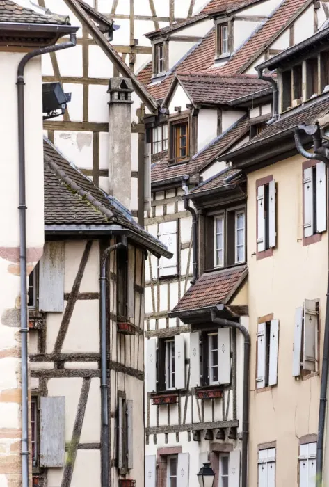 Framed Print : Half-timbered houses of the medieval town of Colmar, Alsatian Wine Route, France Framed Print : Half-timbered houses of the medieval town of Colmar, Alsatian Wine Route, France