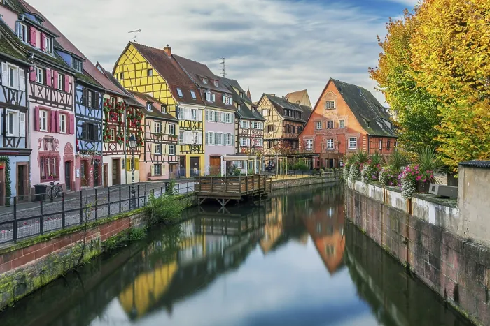 Framed Print : Half-timbered houses, Quai de la Poissonnerie, Colmar, Haut-Rhin, Alsace, Grand Est, France Framed Print : Half-timbered houses, Quai de la Poissonnerie, Colmar, Haut-Rhin, Alsace, Grand Est, France