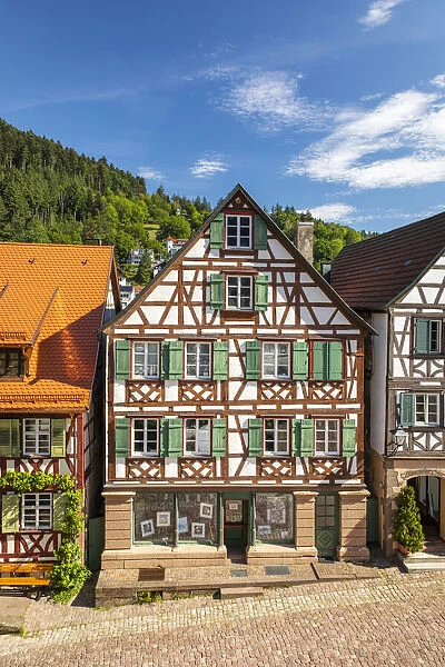 Half-timbered houses in Schiltach, Kinzigtal Valley, Black Forest, Baden-Wurttemberg, Germany