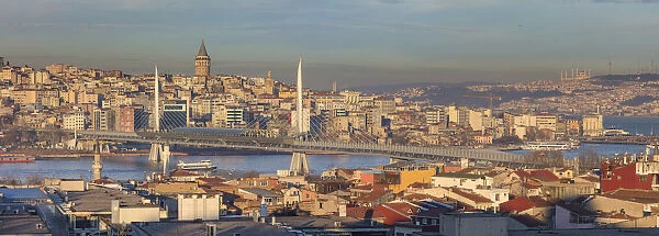 Halic Metro Bridge across the Golden Horn, Istanbul, Turkey