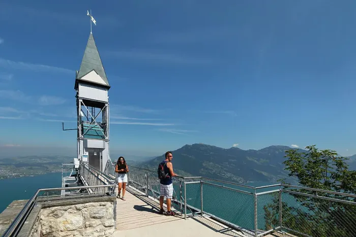 Framed Print : Hammetschwand Lift on Buergenstock Mountain, Canton Niewalden, Lake Lucerne, Switzerland Framed Print : Hammetschwand Lift on Buergenstock Mountain, Canton Niewalden, Lake Lucerne, Switzerland